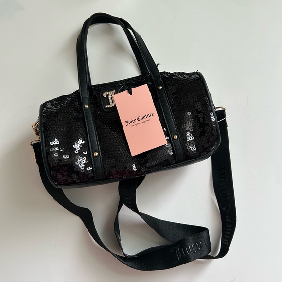 Juicy Couture Black Sequin Women's Evening Bag NEW - Picture 6 of 8
